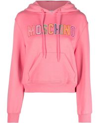 Moschino - Logo Crochet Sweatshirt - Lyst