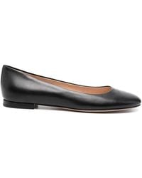 Gianvito Rossi - Leather Ballerina Shoes - Lyst