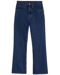 Jil Sander - Flared Katoenen Broek - Lyst