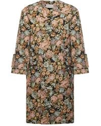 Pierre Louis Mascia - Floral-Print Double-Breasted Coat - Lyst