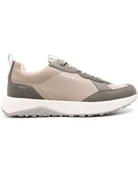 BOSS - Two-tone Panelled Sneakers - Lyst