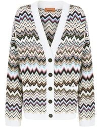 Missoni - Cardigan En Maille Zigzag - Lyst