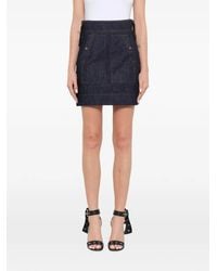 KENZO - High-waisted Denim Skirt - Lyst