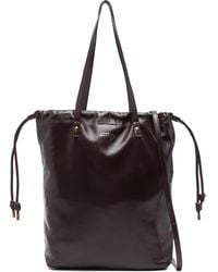 Isabel Marant - Silven Drawstring Leather Shoulder Bag - Lyst