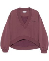 The Attico - Sweatshirt Mit Logo-Stickerei - Lyst