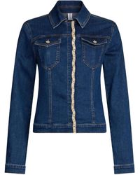 Liu Jo - Rebel Denim Jack Met Stras - Lyst
