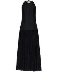 Rohe - Halterneck Pleated Maxi Dress - Lyst
