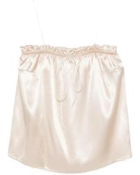 THE NINA STUDIO - Ruffled Spaghetti-Strap Top - Lyst