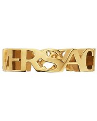 Versace - Ring Mit Logo - Lyst