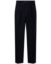 Department 5 - Pleated Straight-Leg Trousers - Lyst