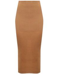 Alberta Ferretti - Ribbed-Knit Skirt - Lyst