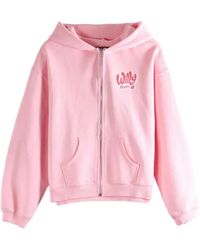 Willy Chavarria - Willy Ropita Shrunken Logo-Print Zip-Up Hoodie - Lyst