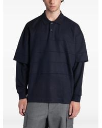 DARKPARK - Zack Layered-Sleeve Panelled Polo Shirt - Lyst