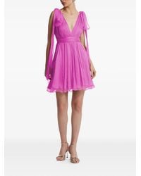 Framboise - Tie-Shoulder V-Neck Dress - Lyst
