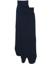 Maison Margiela - Gerippte Socken Mit Tabi-Spitze - Lyst