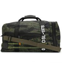 DIESEL Reisetasche mit Camouflage-Print - Schwarz
