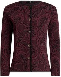 Etro - Jacquard Buttoned Cardigan - Lyst