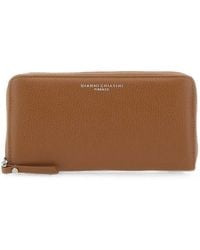 Gianni Chiarini - Pebbled-Leather Zip-Around Wallet - Lyst