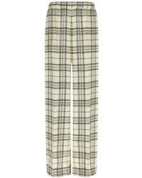 Jil Sander - Elastische Geruite Broek - Lyst
