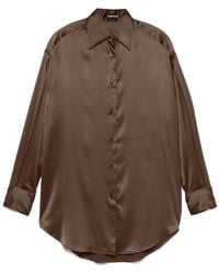 Tom Ford - Satin Relaxed Fit Shirt - Lyst