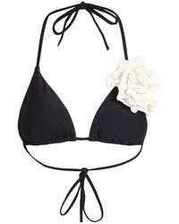 KARL LAGERFELD - Dna Flower Bikini Top - Lyst