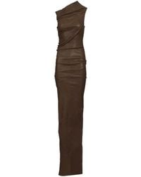 Rick Owens - Athena One-Shoulder Draped Maxi Dress - Lyst