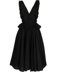 Pushbutton - V-Neck Midi Dress - Lyst