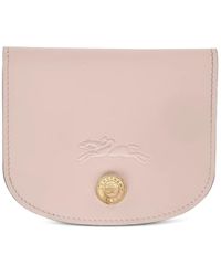 Longchamp - Embossed-Logo Cardholder - Lyst