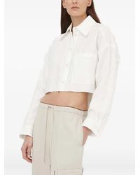 DRYKORN - Linen Cropped Shirt - Lyst