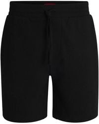 HUGO - Short En Coton Mélangé - Lyst