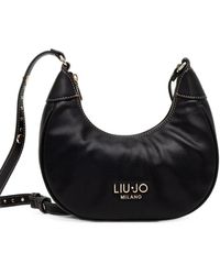 Liu Jo - Studded Pebbled-Effect Shoulder Bag - Lyst