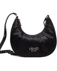 Liu Jo - Studded Pebbled-Effect Shoulder Bag - Lyst