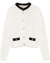 Twinset - ロゴボタン カーディガン - Lyst