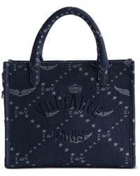 Zadig & Voltaire - Angel Tote Xs Denim Monogram - Lyst