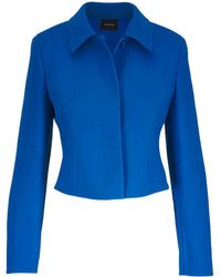 Akris - Collar Long-Sleeve Jacket - Lyst