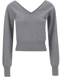 Vivienne Westwood - Beatrice V-Neck Sweater - Lyst