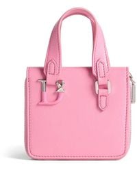 DSquared² - Logo-Plaque Leather Purse - Lyst