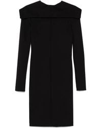 Philosophy Di Lorenzo Serafini - Midi-Jurk Met Omgeslagen Hals - Lyst