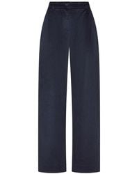 Cruna - Pleated Corduroy-Texture High-Waisted Trousers - Lyst