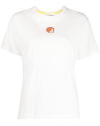 Mira Mikati - T-shirt en coton biologique à logo brodé - Lyst