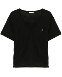 Patrizia Pepe - T-Shirt Mit V-Ausschnitt - Lyst