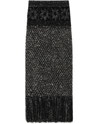 Alanui - Gonna Lunga City Lights Con Paillettes E Frange - Lyst