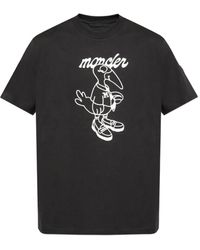 Moncler - Camiseta con pájaros estampados - Lyst
