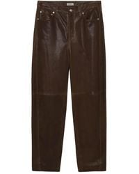 Jonathan Simkhai - Waldon Leather Panel Trousers - Lyst