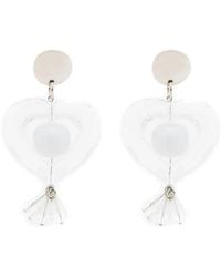 Amir Slama - Heart-Motif Drop Earrings - Lyst