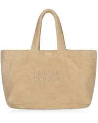 Paramidonna - Logo-Embroidered Tote Bag - Lyst