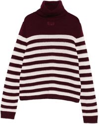Allude - ストライプ タートルネックセーター - Lyst