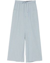 Marina Yee - Striped Drawstring Trousers - Lyst