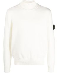 Stone Island - Wool Turtleneck Jumper - Lyst