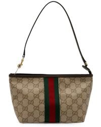 Gucci - Small Pouch With Strap And Web - Lyst